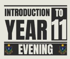 Introduction to Year 11 Evening